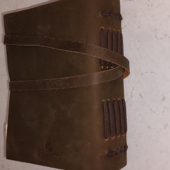 SOVEREIGN GEAR SKULL VINTAGE LOOK GENUINE LEATHER JOURNAL - Picture 3 of 6